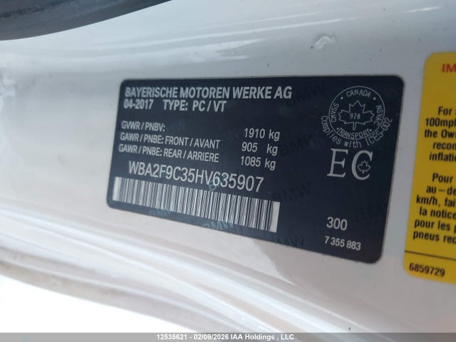 WBA2F9C35HV635907 BMW 230I