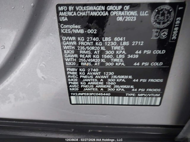 1V2JNPE83PC045440 Volkswagen ID.4 PRO