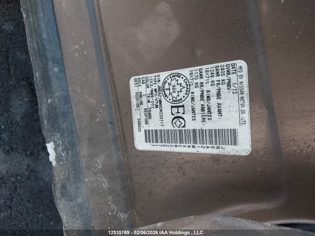 Продаж на аукціоні авто 2012 Nissan Murano S/sl/le, vin: JN8AZ1MW8CW220717, номер лоту: 12535769