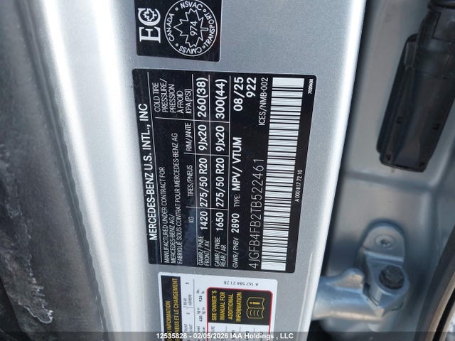 4JGFB4FB2TB522461 Mercedes-Benz Gle 350 4matic