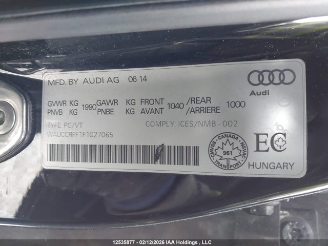 WAUCCRFF1F1027065 Audi A3 1.8t Progressiv