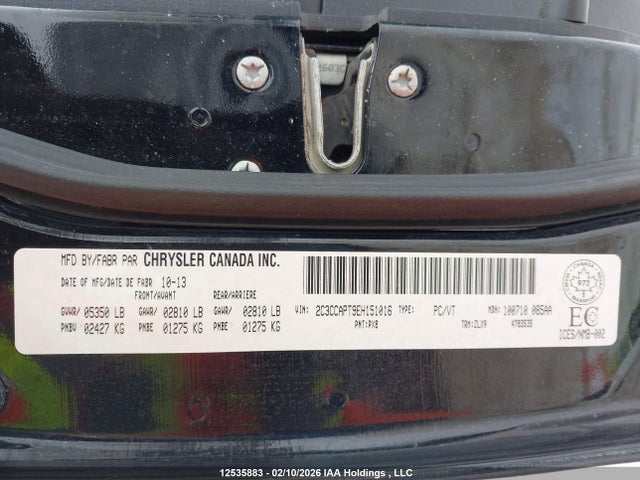 Chrysler 300c Luxury Series 2014 2C3CCAPT9EH151016 Image 9