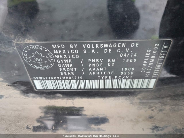 3VW5T7AU9FM001710 Volkswagen Golf Gti 5-door Autobahn