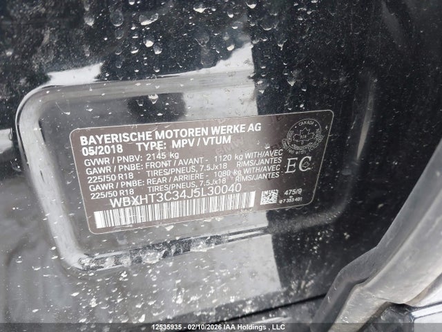 WBXHT3C34J5L30040 BMW X1 Xdrive28i