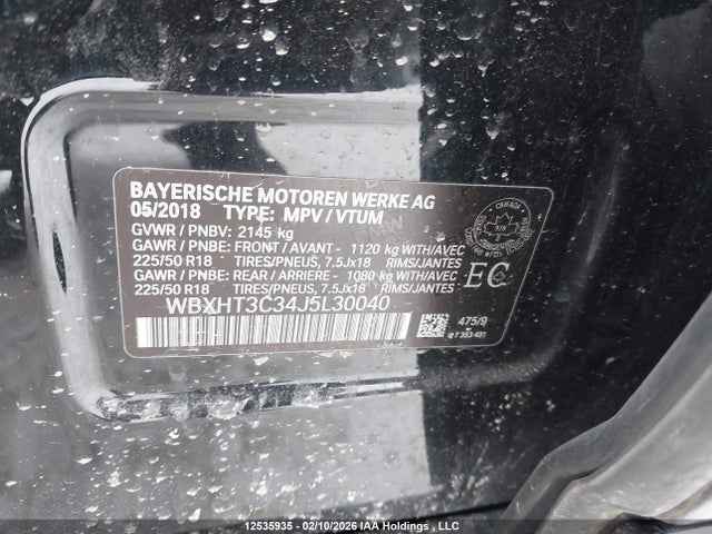 WBXHT3C34J5L30040 BMW X1 Xdrive28i