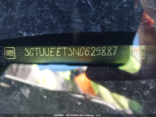3GTUUEET3NG625887 GMC Sierra 1500 At4