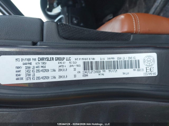 Jeep Grand Cherokee Srt 2014 1C4RJFDJ2EC545830 Image 18
