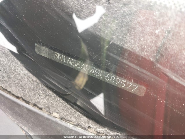 Продажа на аукционе авто 2011 Nissan Sentra 2.0/2.0s/sr/2.0sl, vin: 3N1AB6AP4BL689577, номер лота: 12536018