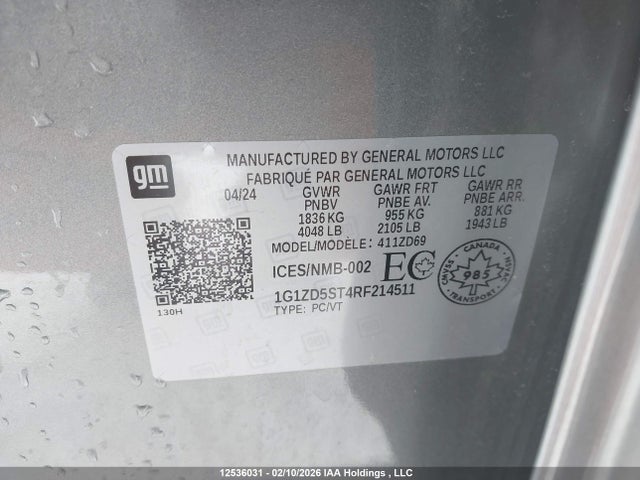 1G1ZD5ST4RF214511 Chevrolet MALIBU LT