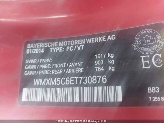 WMWXM5C56ET730876 Mini Hatch Cooper
