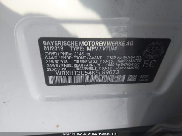 WBXHT3C54K5L89673 BMW X1 Xdrive28i