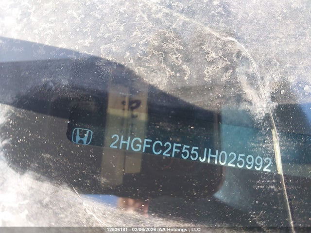 Продаж на аукціоні авто 2018 Honda Civic Lx, vin: 2HGFC2F55JH025992, номер лоту: 12536181