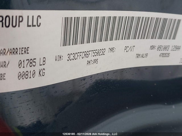 Fiat 500 LOUNGE 2015 3C3CFFCR6FT550232 Image 9