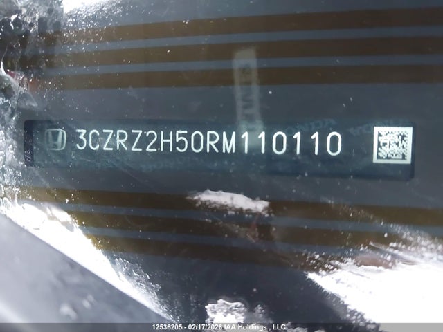 3CZRZ2H50RM110110 Honda Hr-v Sport-b