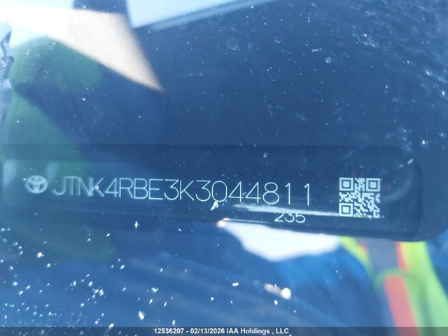 JTNK4RBE3K3044811 Toyota Corolla
