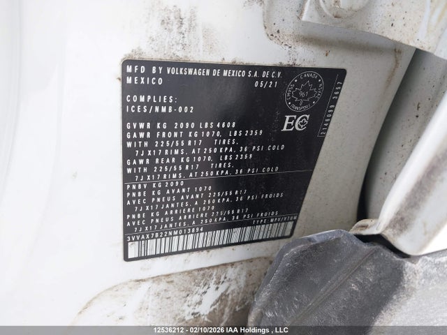 3VVAX7B22NM013894 Volkswagen TAOS S