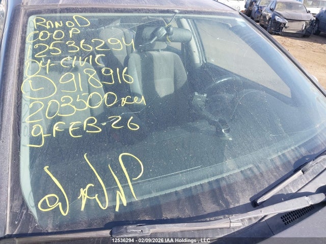 Aukcja sprzedaży 2004 Honda Civic Si Si, vin: 2HGES16874H918916, numer aukcji: 12536294