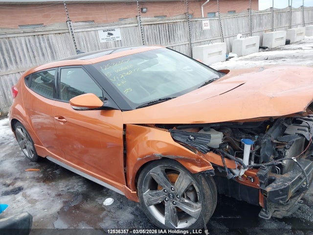 2015 Hyundai Veloster Turbo მანქანა იყიდება აუქციონზე, vin: KMHTC6AE8FU236877, აუქციონის ნომერი: 12536357