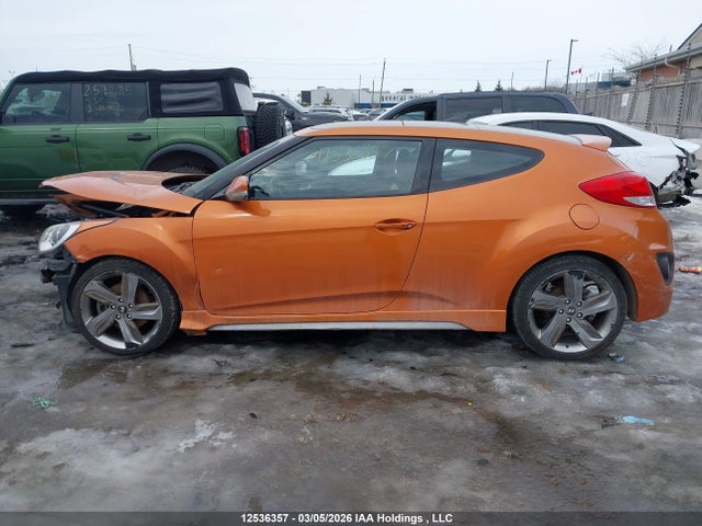 2015 Hyundai Veloster Turbo მანქანა იყიდება აუქციონზე, vin: KMHTC6AE8FU236877, აუქციონის ნომერი: 12536357