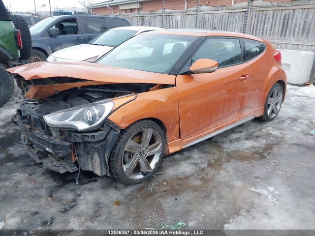 2015 Hyundai Veloster Turbo მანქანა იყიდება აუქციონზე, vin: KMHTC6AE8FU236877, აუქციონის ნომერი: 12536357