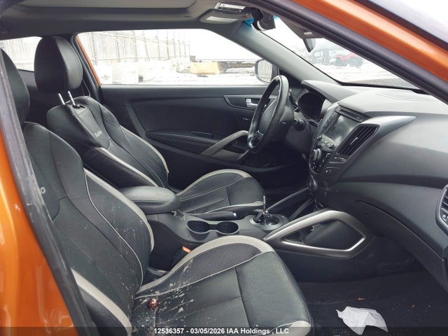 2015 Hyundai Veloster Turbo მანქანა იყიდება აუქციონზე, vin: KMHTC6AE8FU236877, აუქციონის ნომერი: 12536357