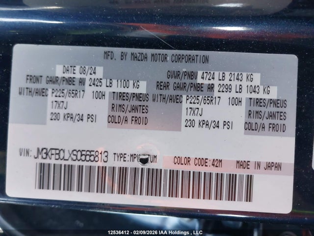 JM3KFBCLXS0565813 Mazda Cx-5 Preferred