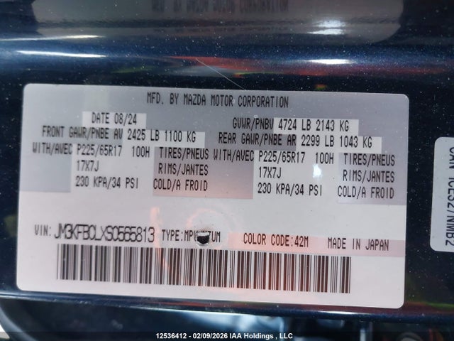JM3KFBCLXS0565813 Mazda Cx-5 Preferred