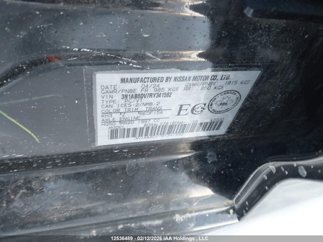Продажа на аукционе авто 2024 Nissan Sentra Sr, vin: 3N1AB8DV7RY341582, номер лота: 12536489