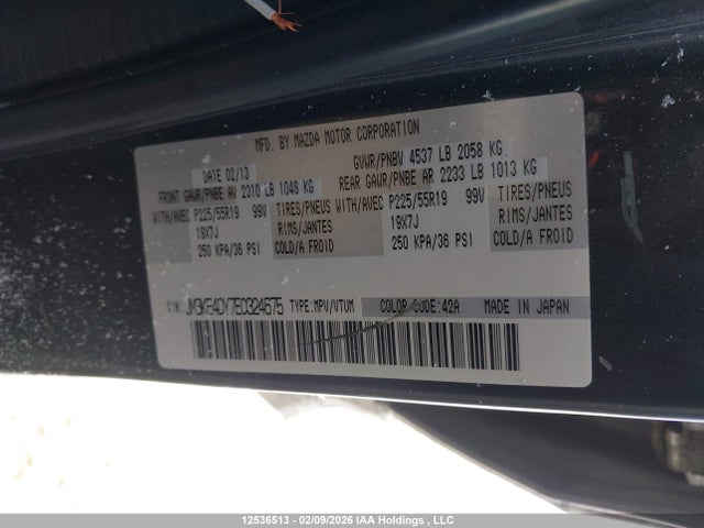 JM3KE4DY7E0324675 Mazda CX-5 GT