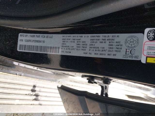 RAM 1500 Laramie 2025 1C6SRFJP2SN594116 Image 9
