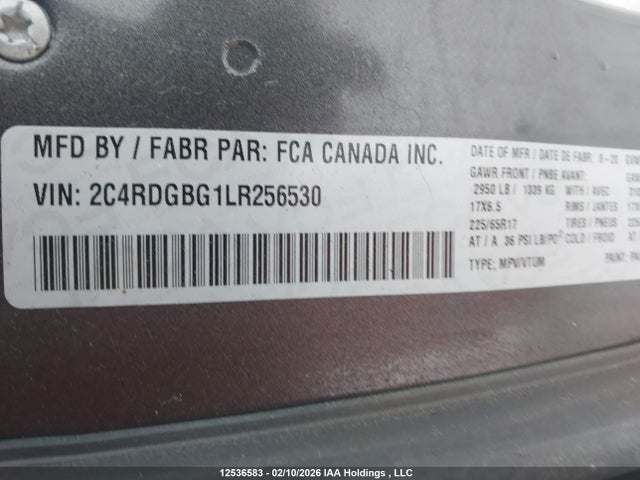 2C4RDGBG1LR256530 Dodge Grand Caravan Se