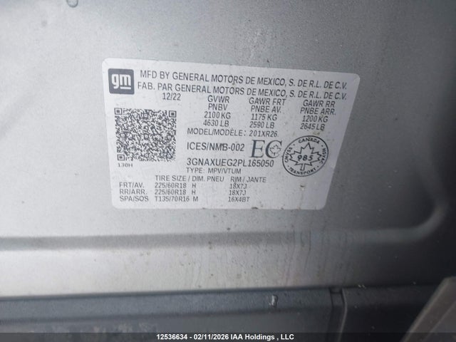 Chevrolet EQUINOX LT 2023 3GNAXUEG2PL165050 Image 9
