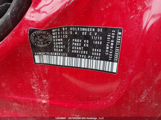 3VW2K7AJ8EM251272 Volkswagen JETTA S