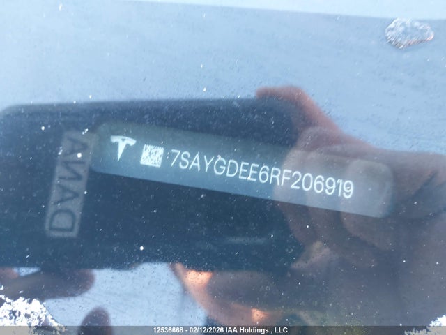 7SAYGDEE6RF206919 Tesla Model Y Long Range