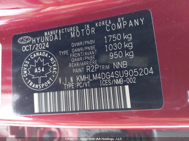 KMHLM4DG4SU905204 Hyundai Elantra