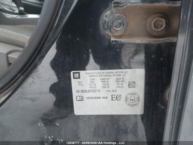 1G11B5SL0FF222118 Chevrolet MALIBU LS