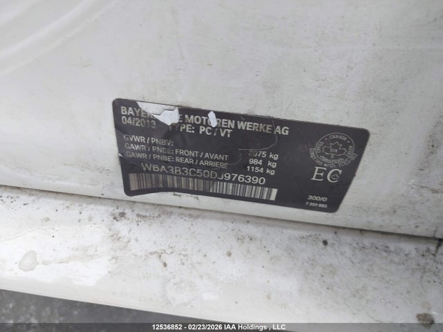 Aukcja sprzedaży 2013 Bmw 328 Xi, vin: WBA3B3C50DJ976390, numer aukcji: 12536852