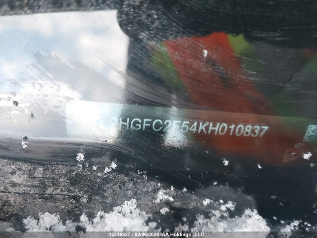 Aukcja sprzedaży 2019 Honda Civic Lx, vin: 2HGFC2F54KH010837, numer aukcji: 12536927