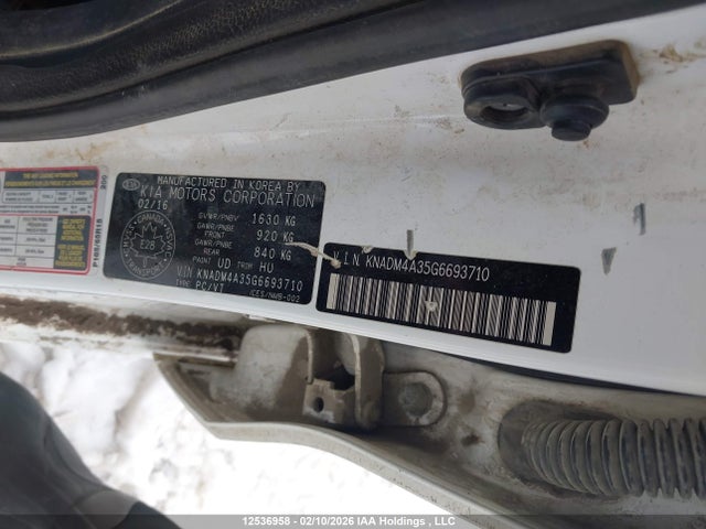 Продажа на аукционе авто 2016 Kia Rio Lx, vin: KNADM4A35G6693710, номер лота: 12536958