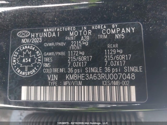 Hyundai Kona 2024 KM8HE3A63RU007048 Image 9