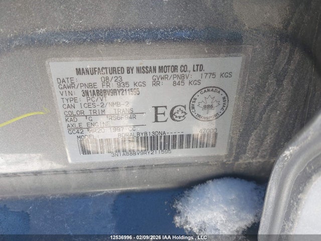 Продаж на аукціоні авто 2024 Nissan Sentra, vin: 3N1AB8BV9RY211595, номер лоту: 12536996