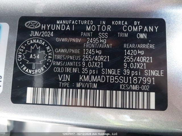Auction sale of the 2025 Genesis Gv70 2.5t Advanced Plus Awd, vin: KMUMADTB5SU187991, lot number: 12537017