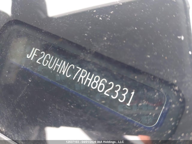 Aukcja sprzedaży 2024 Subaru Crosstrek Limited, vin: JF2GUHNC7RH862331, numer aukcji: 12537103