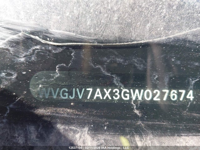 WVGJV7AX3GW027674 Volkswagen Tiguan Comfort/high/r-line/sp Ed