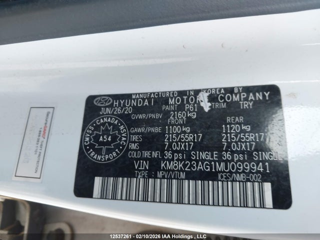 KM8K23AG1MU099941 Hyundai Kona Electric Preferred With Two-tone Roof