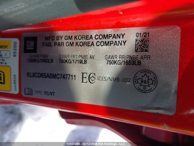 Chevrolet Spark 2021 KL8CD6SA8MC747711 Image 18