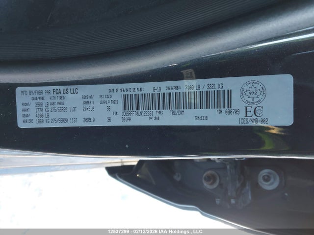 RAM 1500 Big Horn 2020 1C6SRFFT0LN122391 Image 9