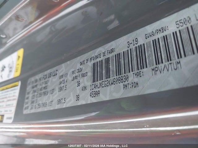 1C4HJXEG2KW608830 Jeep Wrangler Unlimited Sahara
