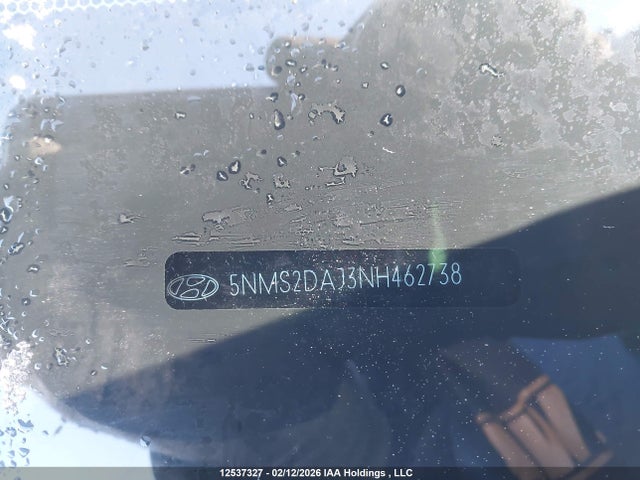 12537327 :رقم المزاد ، 5NMS2DAJ3NH462738 vin ، 2022 Hyundai Santa Fe Essential Awd مزاد بيع