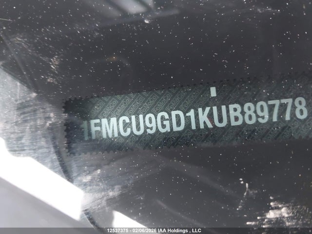 1FMCU9GD1KUB89778 Ford ESCAPE SE